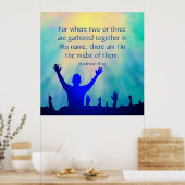 マタイ18:20 ポスター (キッチン)