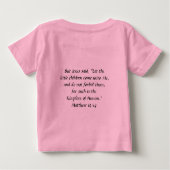 マタイ19:14 ベビーTシャツ (裏面)