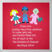 マタイ19:14 ポスター (正面)