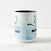 マタイ19:26タイポグラフィデザイン マグカップ (中央)