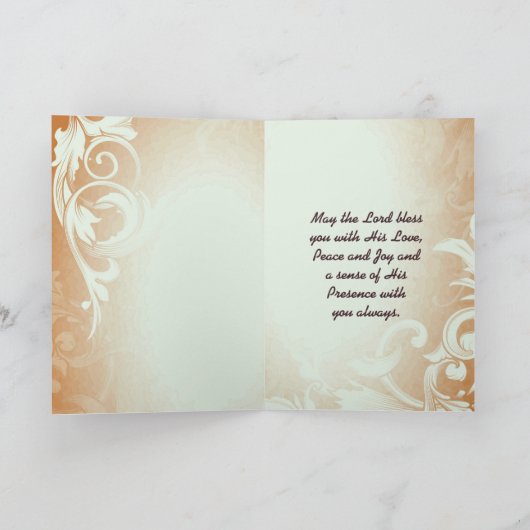 マタイ19:26神と共にすべてのことが可能である カード (内部)