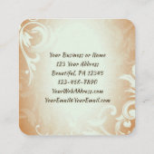 マタイ19:26神と共にすべてのことが可能である スクエア名刺 (裏面)