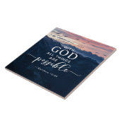 マタイ19:26神と共にすべてのことが可能である タイル (側面)