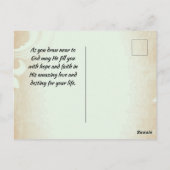 マタイ19:26神と共にすべてのことが可能である ポストカード (裏面)