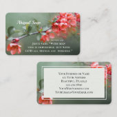 マタイ19:26神と共にすべての事は可能である 名刺 (正面/裏面)