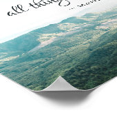 マタイ19:26神と共に、すべてのことが可能である ポスター (角)