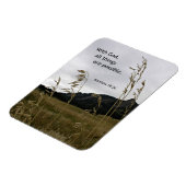 マタイ19:26神と共に、すべてのことが可能である マグネット (左側)