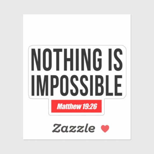 マタイ19:26 シール (シート)