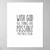 マタイ19:26 ポスター (正面)