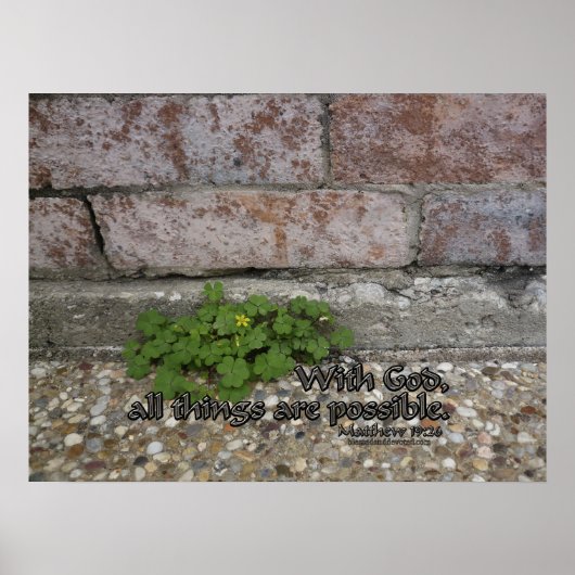 マタイ19:26 ポスター (正面)