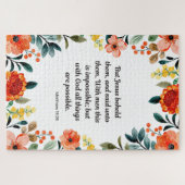 マタイ19:26 – 神と共にすべての事は可能である ジグソーパズル (横)