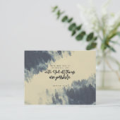 マタイ19:26 – 神と共に、すべてのことが可能である ポストカード (スタンド正面)