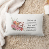 マタイ19:6 ランバークッション (ブランケット)