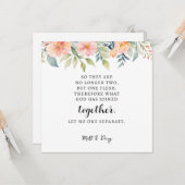 マタイ19:6, Marriage Bible Verse カード (正面/裏面インサイチュ)