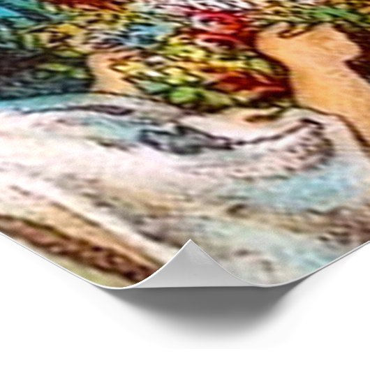 マタイ21:15-16子供たちはイエスを賛美する ポスター (角)