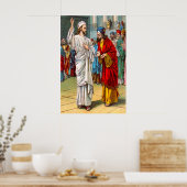 マタイ22:18-22彼らは彼の答えポスターに驚嘆する ポスター (キッチン)