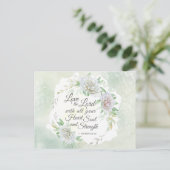 マタイ22:37主を愛し、あなたのハート ポストカード (スタンド正面)