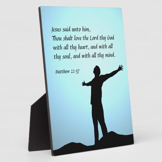 マタイ22:37 フォトプラーク (側面)