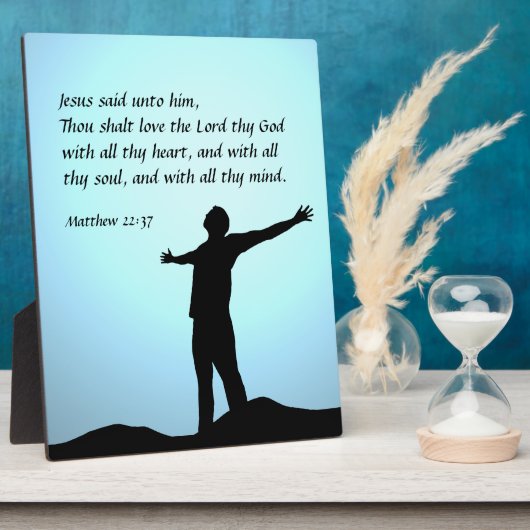 マタイ22:37 フォトプラーク (側面)