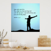 マタイ22:37 ポスター (キッチン)