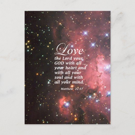 マタイ22:37 ポストカード (正面)