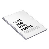 マタイ22:37-40愛する神の愛する人々 ノートブック (右側)