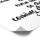 マタイ24:27 "稲妻が来る時は…" ポスター (角)