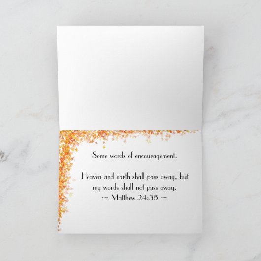 マタイ24:35 カード (内部)