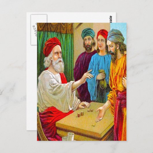 マタイ25:14-30タレントのはがき ポストカード (正面/裏面)