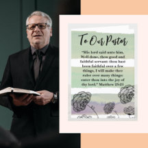 マタイ25:21牧師の感謝