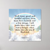 マタイ25:21 キャンバスプリント (正面)