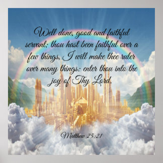 マタイ25:21 ポスター