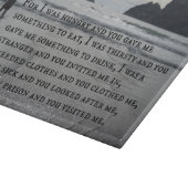 マタイ25:35,36わたしは腹が減り、あなたがたは与え私を カッティングボード (角)