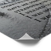 マタイ25:35,36わたしは腹が減り、あなたがたは与え私を ポスター (角)