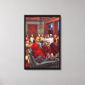 マタイ26:17-25最後のパソバーキャンバス キャンバスプリント (正面)