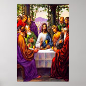 マタイ26:26-30わたしの体とわたしの血のポスター ポスター (正面)