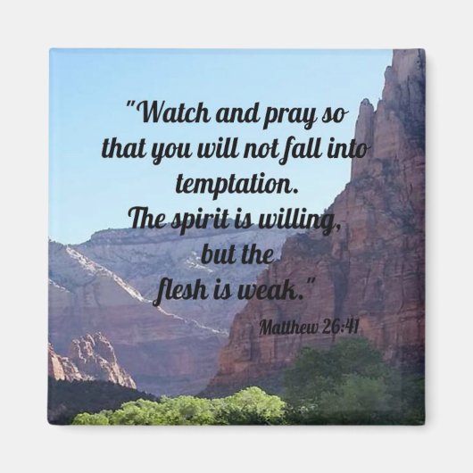 マタイ26:41 マグネット (正面)