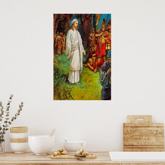 マタイ26:47-50イエスが逮捕されたポスター ポスター (キッチン)