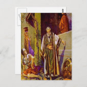 マタイ26:69-75ペテロはイエスのはがきを拒否する ポストカード (正面/裏面)