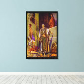 マタイ26:69-75ペテロはイエス・キャンバスを否定する キャンバスプリント (インサイチュ (ウッドフロア))