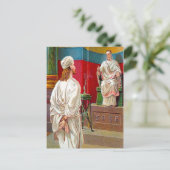 マタイ27:11-26ピラトの質問イエスのはがき ポストカード (スタンド正面)