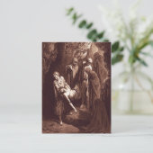 マタイ27:57-61イエスは墓に葬られる ポストカード (スタンド正面)