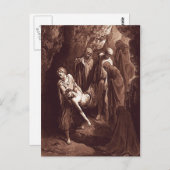 マタイ27:57-61イエスは墓に葬られる ポストカード (正面/裏面)