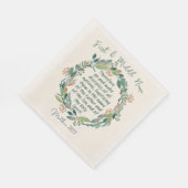 マタイ28:19バプティスマル スタンダードランチョンナプキン (角)