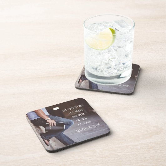 マタイ28:19行って、すべての国々の弟子を作りなさい コースター (右側)