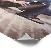 マタイ28:19行って、すべての国々の弟子を作りなさい ポスター (角)