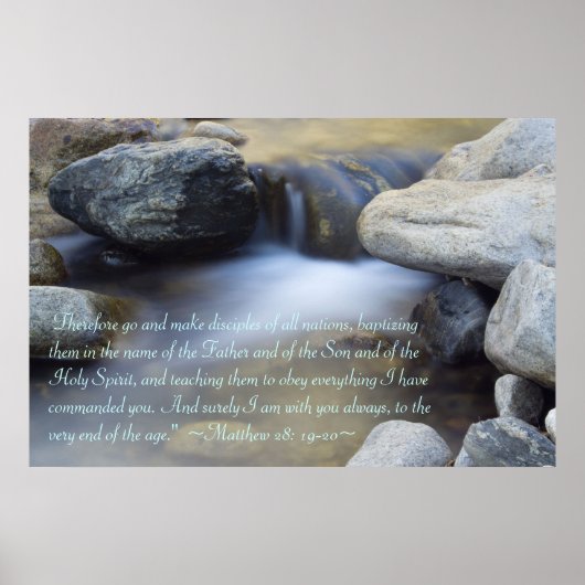 マタイ28:19-20ポスター ポスター (正面)