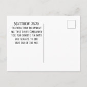 マタイ28:19-20行く全ての国々の弟子になる ポストカード (裏面)
