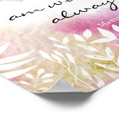 マタイ28:20わたしは常にあなた方と共にいる ポスター (角)