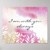 マタイ28:20わたしは常にあなた方と共にいる ポスター (正面)